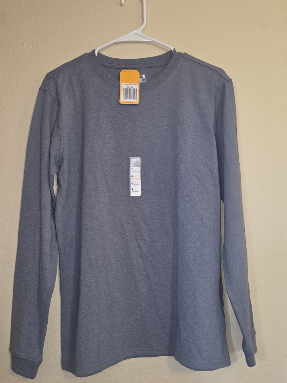 Carhartt Long Sleeve Crew Neck Tee - Heather Gray